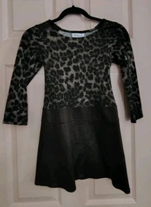 Bonnie Jean Animal Print Size 6 Polyester Girls Long Sleeve Dress - Picture 1 of 4