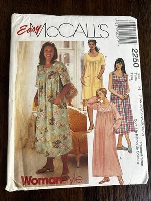 McCall's Sewing Pattern 2250 Ladies MuuMuu Dress Lounge Sz 18W-40 UNCUT - Image 1 of 2