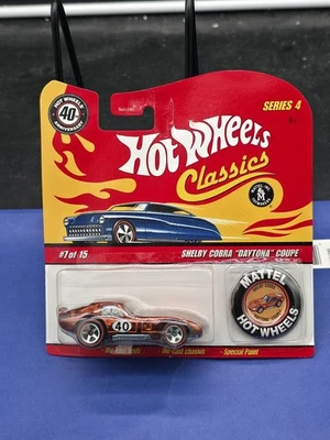 Hot Wheels Classics Serie 4 Shelby Cobra Daytona Cupé # 7 De 15 Rojo Die Cast Foto 1 de 2