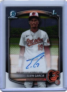 2025 Bowman Chrome #CPA-EG Elvin Garcia 1st Bowman Autograph - Picture 1 of 2