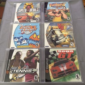 Sega Dreamcast Video Game Bundle 6 Video Games Tested, Disc and manual only 