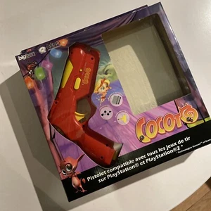 NEUF NEW gunstation guncon 1 2 pistolet rouge playstation 2 PS2 PS1 cocoto fun - Imagen 1 de 4