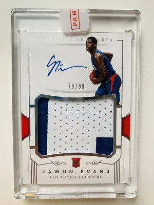 2017-18 Panini National Treasures Jawun Evans Rookie Patch Auto True RPA RC /99 - Image 1 of 2