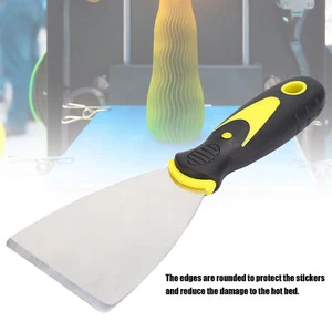 3D Printer Spatula Removal Tool Rubber Handle Stainless Steel 3D Printer Hot - Photo 1/9