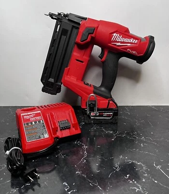Milwaukee M18 FUEL 18-Volt Brushless Cordless Gen II 18-Gauge Brad Nailer - Image 1 of 4