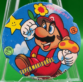 Mario Pa52 Menko Super Bros Famicom Card Nintendo 1985 NES Japan 2.2 Inch