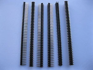 12 pcs SMD SMT 2.54mm 2x40 80pin Male Pin Header Double Row Strip New - Picture 1 of 4
