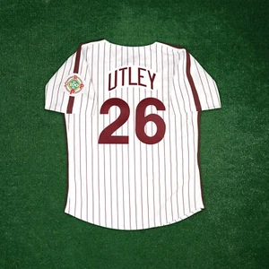 Chase Utley 1984 Philadelphia Phillies Cooperstown Men's Home White Jersey - Picture 1 of 9
