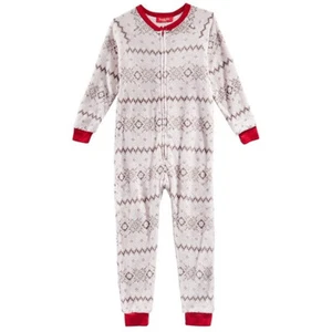 Family Pajamas Matching Winter Fairisle One Piece Gray 4-5 - Picture 1 of 1