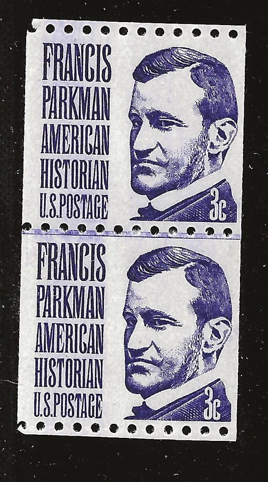 US Scott #1297, Line Pair 1975 Francis Parkman 3c FVF MNH - Image 1 of 1