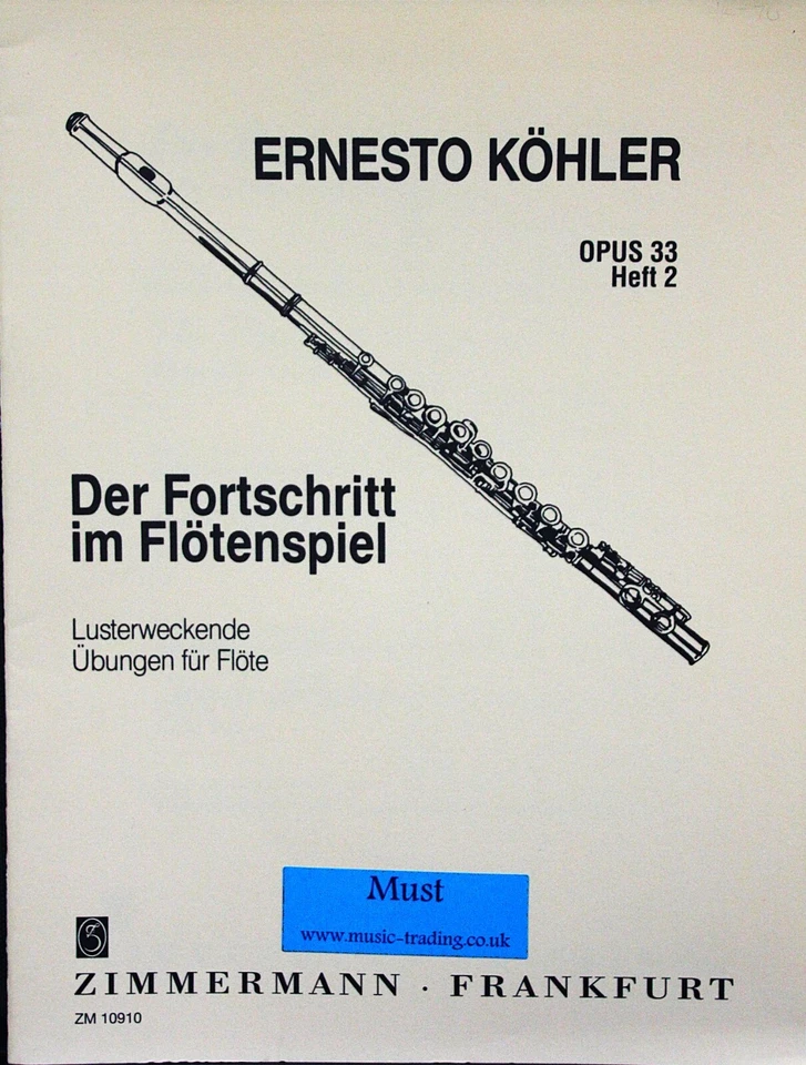 Ernesto Kohler flute studies op.33 part 2 - Image 1 of 1