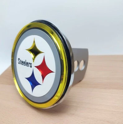 SISKIYOU Pittsburgh Steelers Laser Cut Metal Trailer Hitch Cover - NFL