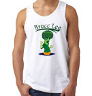 Brocc Lee Broccoli Funny Parody White Cotton Men's Tank Top Vest T-Shirt