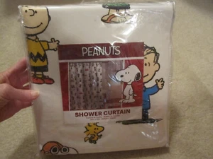 Peanuts Shower Curtain 72 X72 new in package Snoopy Charlie Brown - Picture 1 of 5