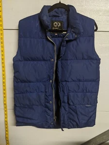 Vintage Schneelöwe Berkeley blaue gefütterte Jacke Weste Größe Small - Bild 1 von 10
