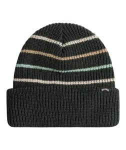 GORRO BILLABONG HILL SOLO. HOMBRE MUJER PUÑO A RAYAS TEJIDO LANA W24 - Imagen 1 de 4
