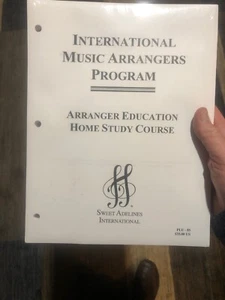 International Music Arrangers Arranger Program Home Study Course Book & CD - Picture 1 of 6