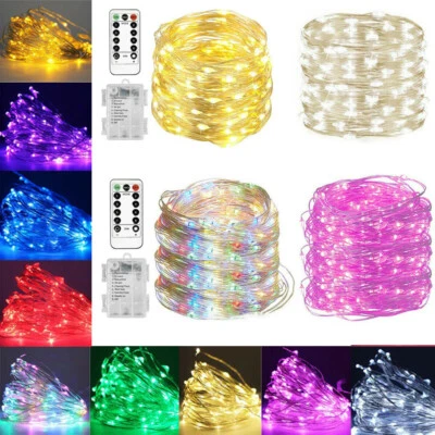1-10M LED String Lights Fairy With Remote 8 Modes For Indoor Outdoor Decor RK - Image 1 of 4
