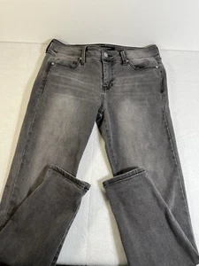 LIVERPOOL Women’s 6 (30x27) Skinny Black Ankle Denim Jeans Cotton Stretch EUC! - Picture 1 of 8
