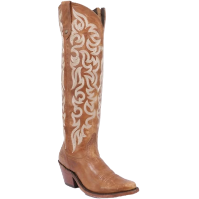 Botas occidentales Liberty negras bordadas Allie Mossil tostadas LB-712988G Foto 1 de 4