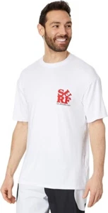 Quiksilver Men's Short Sleeve Swim Shirt UPF 50+ Size 3XL WHITE RASH GUARD XXXL - Picture 1 of 3
