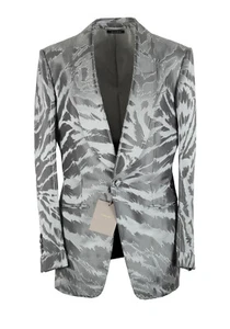 TOM FORD Atticus Gray Tuxedo Dinner Jacket Size 46 / 36R U.S. Jacket Blazer ... - Picture 1 of 6