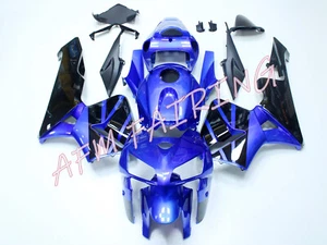 Blue Black ABS Injection Mold Bodywork Fairing Panel set for CBR600RR 2005 2006 - Picture 1 of 8