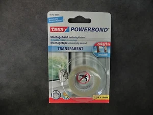 tesa TRANSPARENT 20kg/m 55743 doppelseitiges Montagband 1,5mx19mm (1m=3,27€) BR - Bild 1 von 1