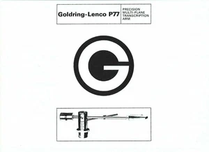 Lenco Service Manual transcription arm für P 77 englisch Copy - Picture 1 of 1