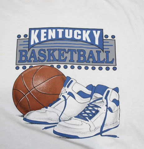 Vintage Kentucky Basketball TShirt SIZE XXL Rare - Screen Stars Best USA Shoes Cover
