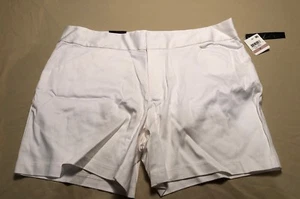 INC Cotton Blend White Shorts Size 12 101 - Picture 1 of 6