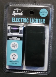Rechargeable USB ARC LIGHTER Windproof Electric Fuel Free Sealed Blister Pack - Picture 1 of 4