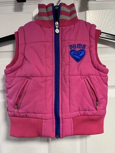 Girls Puma Puffer Vest ~ Size 5 - Picture 1 of 11