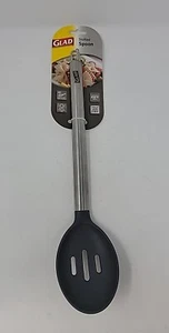Glad® Slotted Spoon Nylon Head with Stainless Steel Handle Grey GLD-71071 - Picture 1 of 14