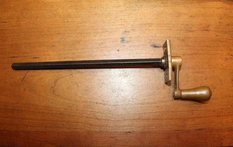 Antique Vintage Long Spindle Window Bell Crank Q-10 Cover
