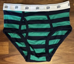GAP XL Boys Brief Size 12 Ringer Underwear (Mens Small) Cotton Stripes - Picture 1 of 4
