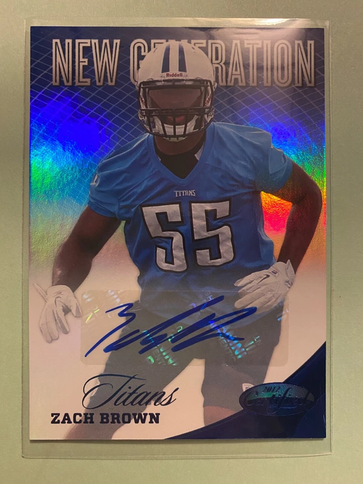 A25,221 - 2012 Certified Mirror Blue Signatures #313 Zach Brown Auto/49 - Image 1 of 1