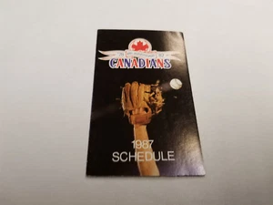 Vancouver Canadians 1987 Minor Baseball Pocket Schedule - Molson - Picture 1 of 1