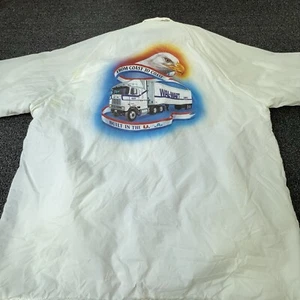 Vintage Taylor Walmart USA Trucker Jacket White Mens Extra Large Eagle Rare - Picture 1 of 13