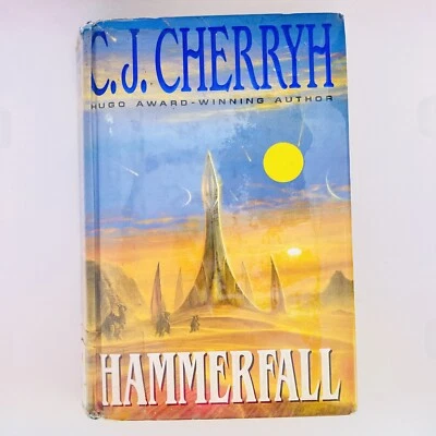 Hammerfall C.J. Cherryh Hardcover Book 2002 Vintage Sci-fi Space Ex-Library - Image 1 of 4