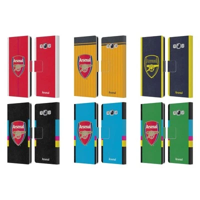 OFFICIAL ARSENAL FC 2016/17 CREST KIT LEATHER BOOK CASE FOR SAMSUNG PHONES 3 - image 1 of 4