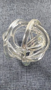 Runde Klarglaskugel - Abstraktes Kunstwerk 6 Zoll - Bild 1 von 3