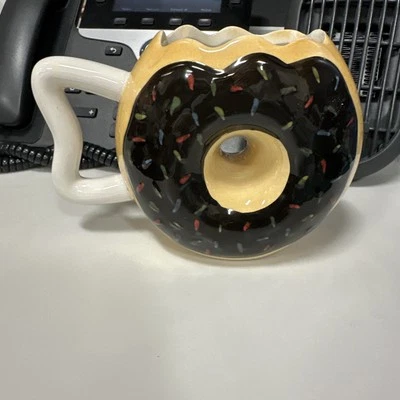 BIG MOUTH INC. MMMM DONUTS COFFEE MUG, 4.5" X 6.5" - Image 1 of 4