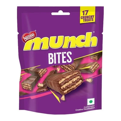 Nestlé Munch Choco Coated Crunchy Wafer Share Pack,147.9g | 17 Units - 8.7g each - Image 1 of 4