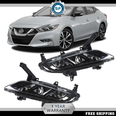 For Nissan Maxima 2016 2017 2018 2019 Pair Front Bumper Driving Fog Light Lamp - Image 1 of 4
