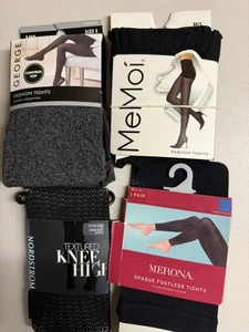 Medias George Charcoal, Memoi Black, Nordstrom Black talla 5 y M/T - Imagen 1 de 2