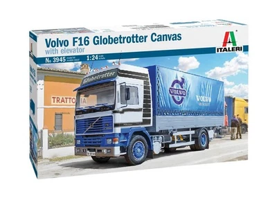 1:24 Italeri Volvo F16 Globe Trotter Canvas Truck Camion Kit IT3945 Modellino - Immagine 1 di 4