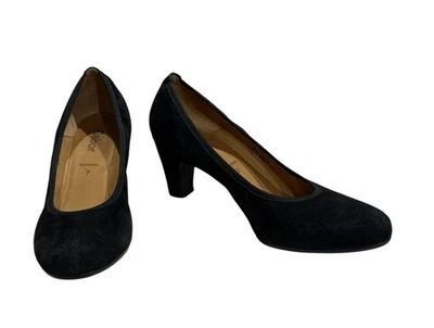 GABOR —- SACCHETTO Bomba de Gamuza Negra Confort Para Mujer Talla 7’ Foto 1 de 4