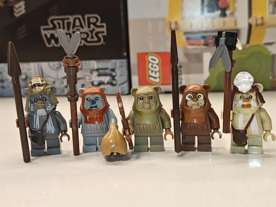 Star Wars Ewok Village Teebo Chief Chirpa Wicket Logray Custom Lego Minifigures - Image 1 of 2