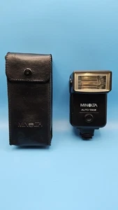 Minolta Auto Electroflash 132PX Shoe Mount Flash W/Case Untested  - Picture 1 of 12